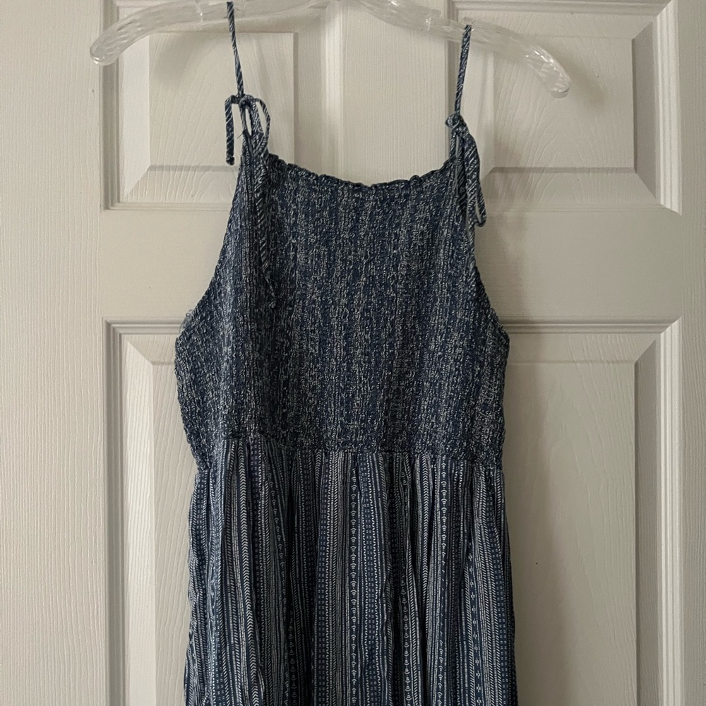 Smocked Maxi Dress Adjustable String Straps